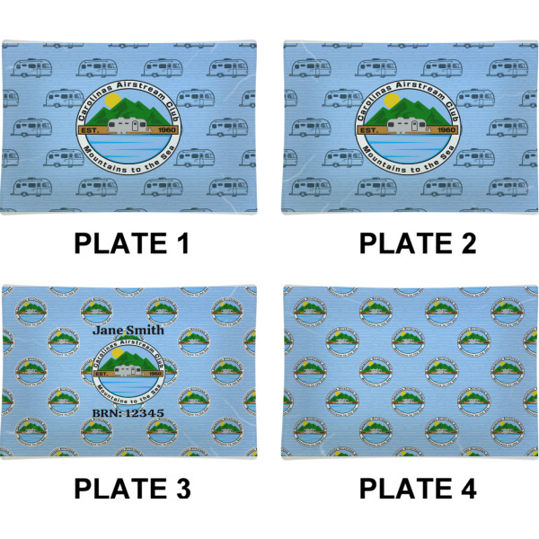 Custom Design - Set of Rectangular Appetizer / Dessert Plates (Approval)