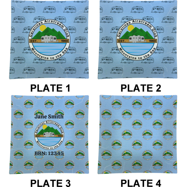 Custom Design - Set of Square Dinner Plates (Approval)