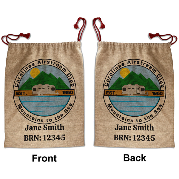 Custom Design - Santa Bag - Front and Back