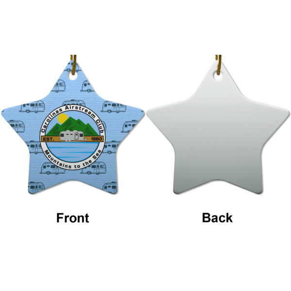 Custom Design - Ceramic Flat Ornament - Star Front & Back (APPROVAL)