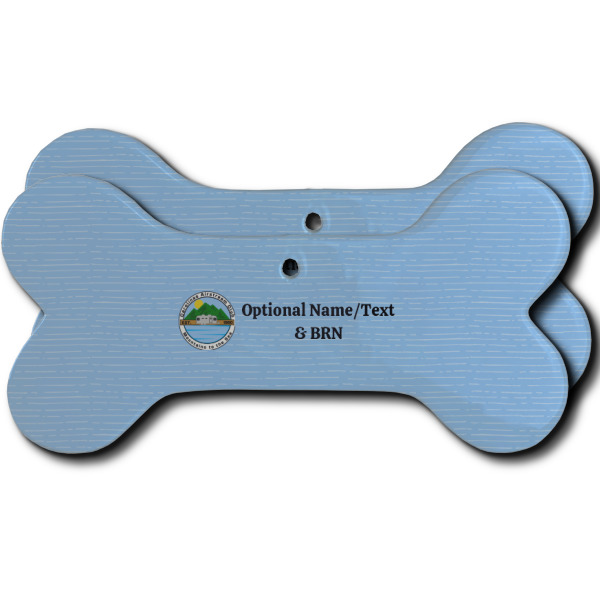 Custom Design Your Own Ceramic Dog Ornament - Double-Sided