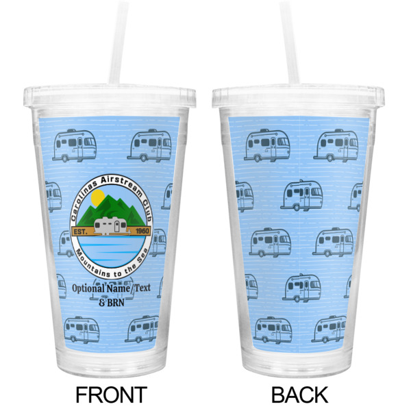 Custom Design - Double Wall Tumbler with Straw - Approval