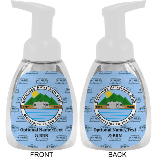 Custom Design - Foam Soap Bottle - White - Front & Back