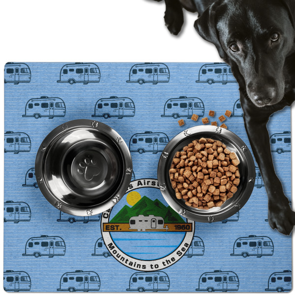 Custom Design - Dog Food Mat - Large LIFESTYLE