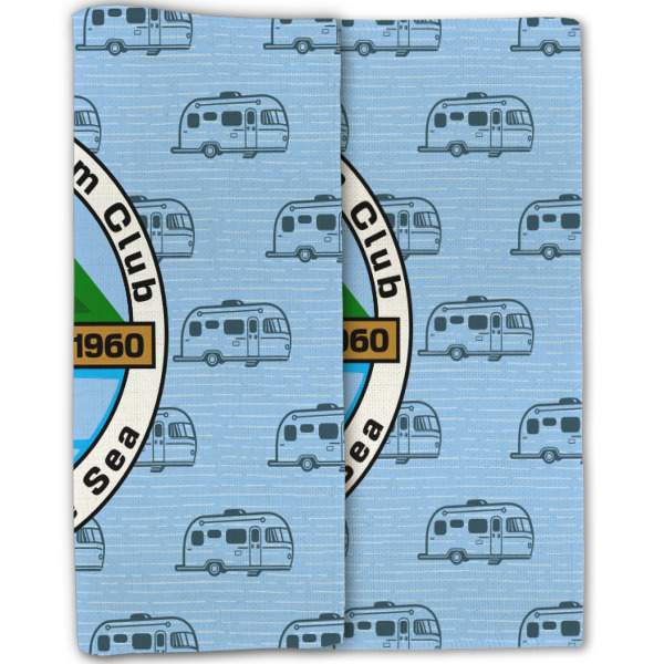 Custom Design - Linen Placemat - Double Sided - Folded Half