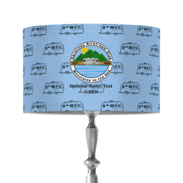 Custom Design - 12" Drum Lampshade - ON STAND (Fabric)