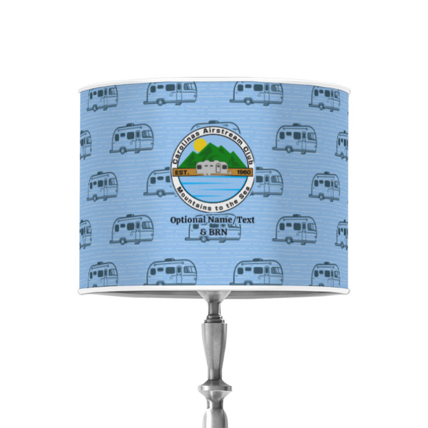 Custom Design - 8" Drum Lampshade - ON STAND (Poly Film)