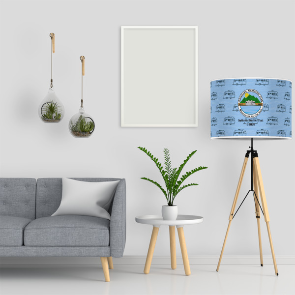 Custom Design - 16" Drum Lampshade - LIFESTYLE