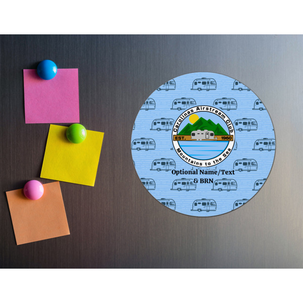 Custom Design - Round Fridge Magnet - LIFESTYLE