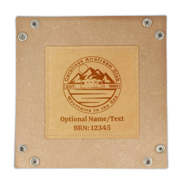 Custom Design - Genuine Leather Valet Trays - FRONT (flat)