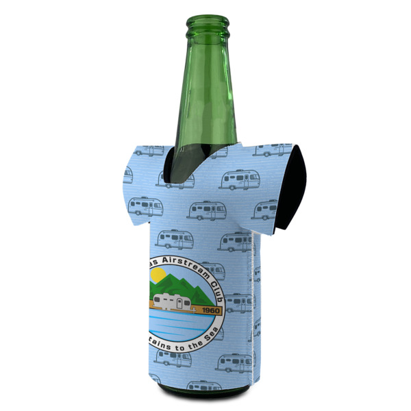 Custom Design - Jersey Bottle Cooler - ANGLE (on bottle)
