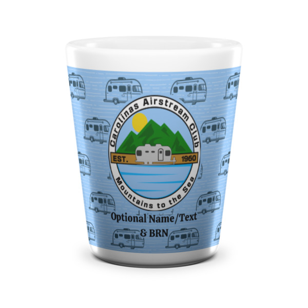 Custom Design - Ceramic Shot Glass - White - Front