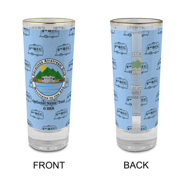 Custom Design - Glass Shot Glass - 2oz - Single - Front & Back