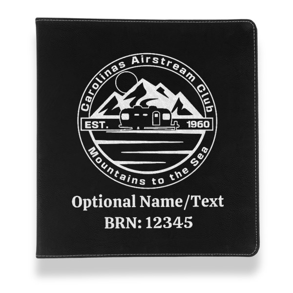 Custom Design - Leather Binder - 1" - Black - Front View