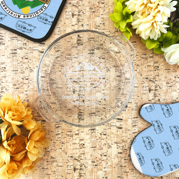 Custom Design - Glass Pie Dish - LIFESTYLE