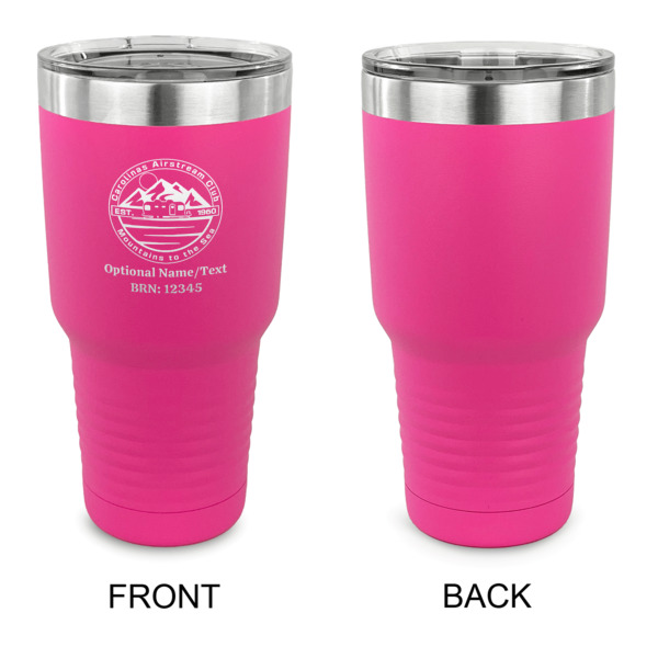 Custom Design - 30 oz Stainless Steel Ringneck Tumblers - Pink - Single Sided - APPROVAL