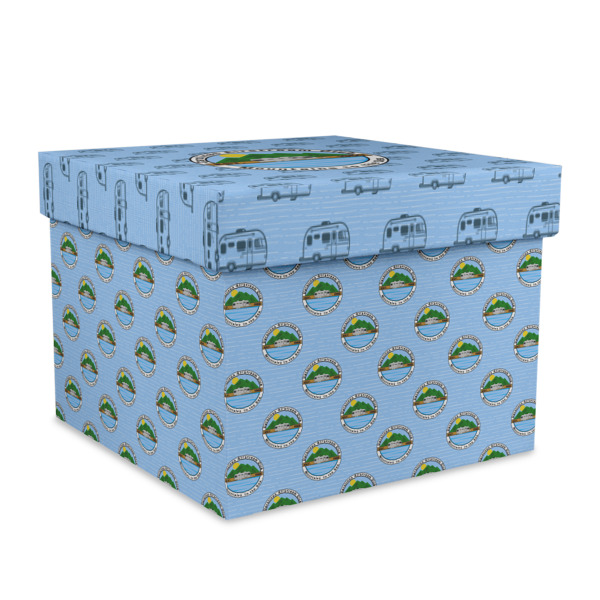 Custom Design Your Own Gift Box with Lid - Canvas Wrapped - X-Large