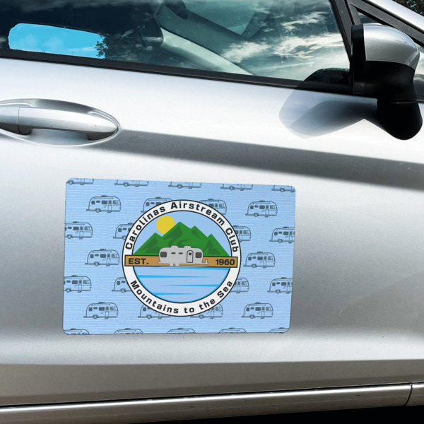 Custom Design - Large Rectangle Car Magnets- In Context
