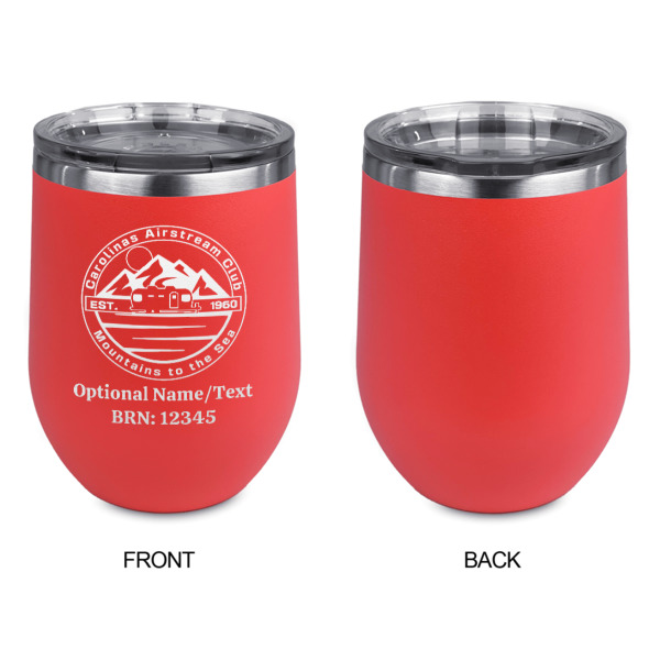 Custom Design - Stainless Wine Tumblers - Coral - Single Sided - Approval