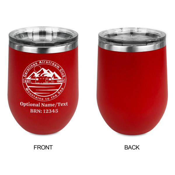 Custom Design - Stainless Wine Tumblers - Red - Single Sided - Approval