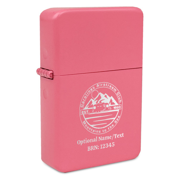 Custom Design - Windproof Lighters - Pink - Front/Main