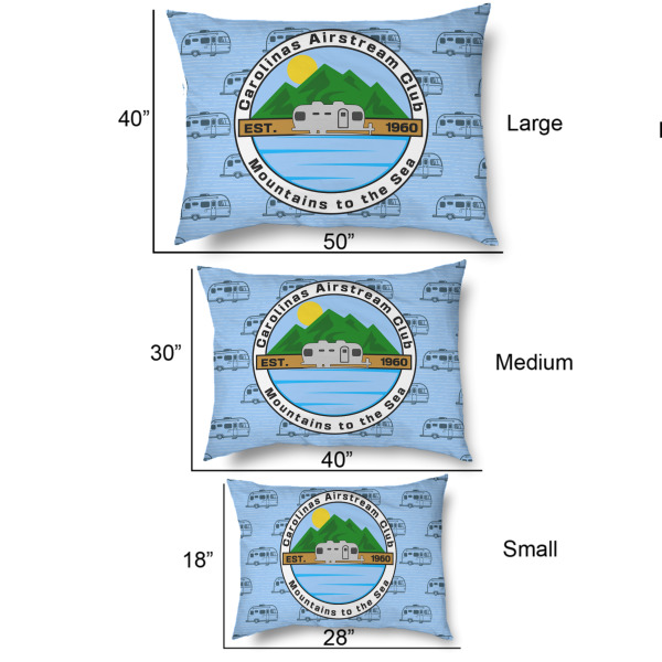 Custom Design - Outdoor Dog Beds - SIZE CHART