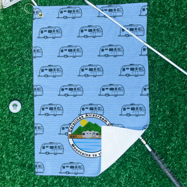 Custom Design - Waffle Weave Golf Towel - In Context