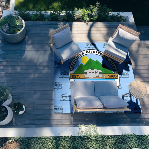 Custom Design - 8'x10' Patio Rug - In context