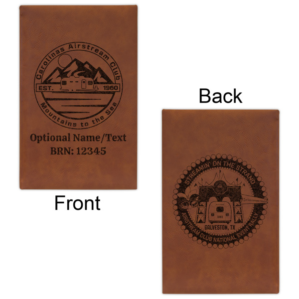 Custom Design - Leatherette Sketchbooks - Small - Double Sided - Front & Back View