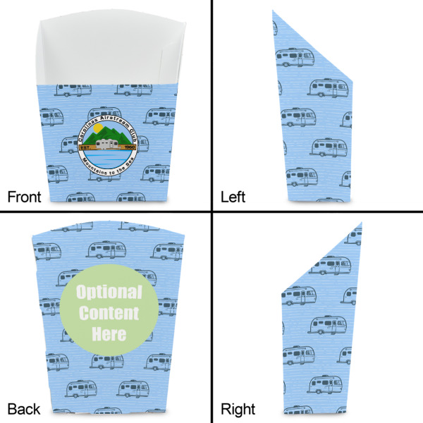 Custom Design - French Fry Favor Box - Front & Back View