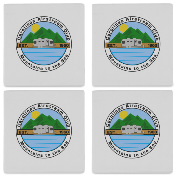 Custom Design - Set of 4 Stone Coasters - See All 4 View