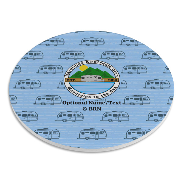 Custom Design - Round Stone Trivet - Angle View