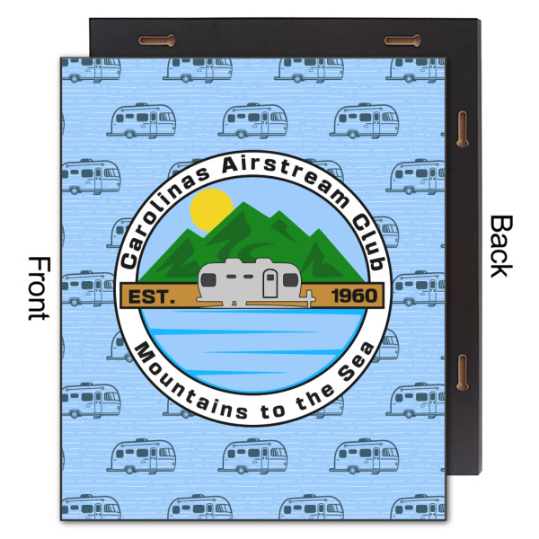 Custom Design - 20x24 Wood Print - Front & Back View