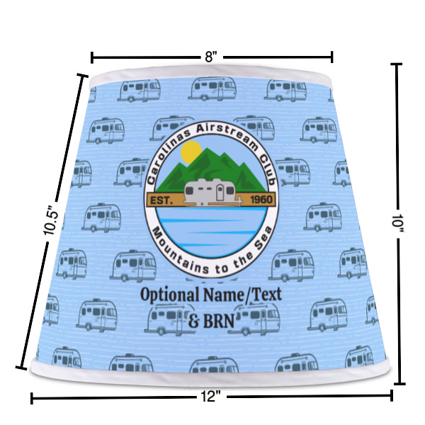 Custom Design - Poly Film Empire Lampshade - Dimensions