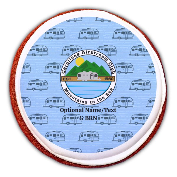 Custom Design - Printed Icing Circle - Large - On Cookie