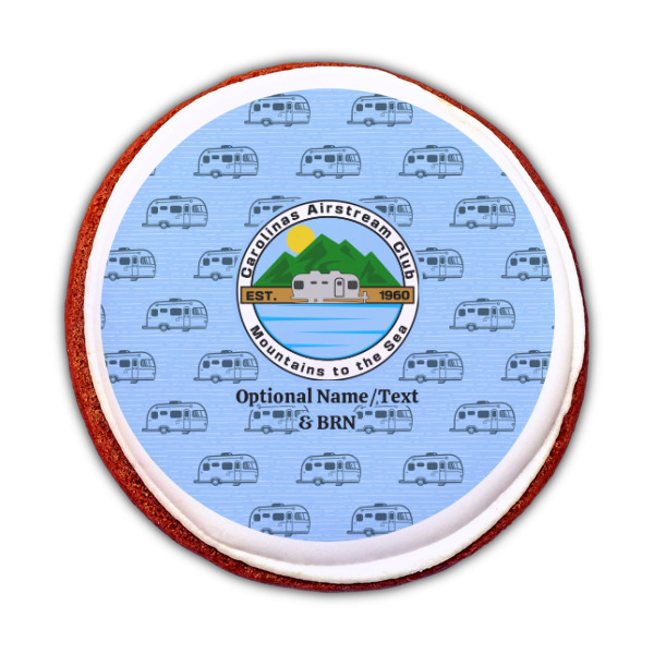 Custom Design - Printed Icing Circle - Medium - On Cookie