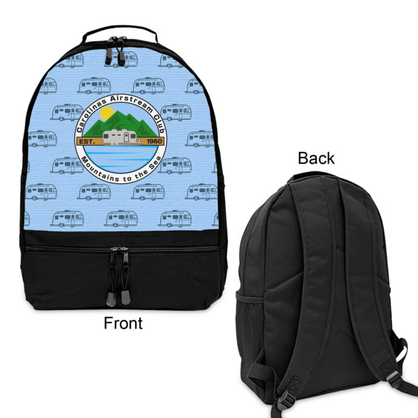 Custom Design - Large Backpack - Black - Front & Back View