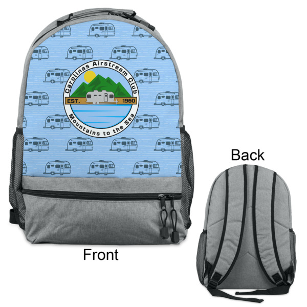 Custom Design - Large Backpack - Gray - Front & Back View