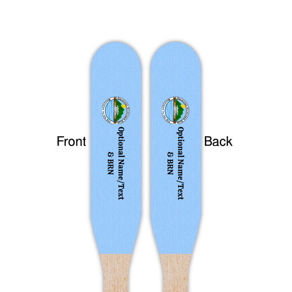 Custom Design - Wooden Food Pick - Paddle - Double Sided - Front & Back