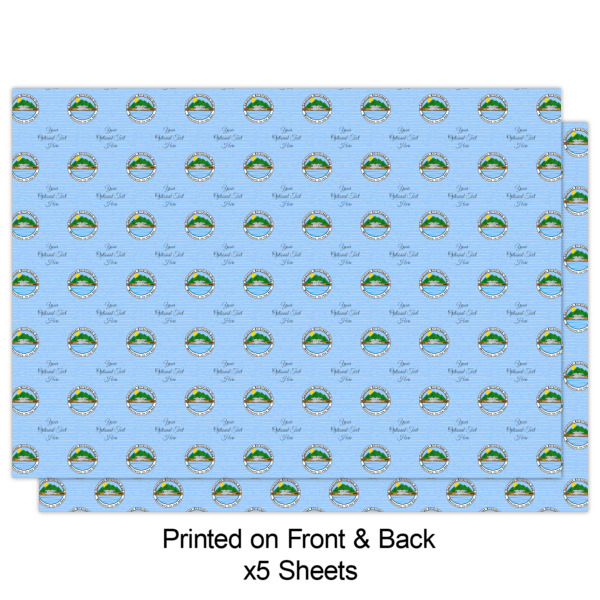Custom Design - Wrapping Paper Sheet - Double Sided - Front