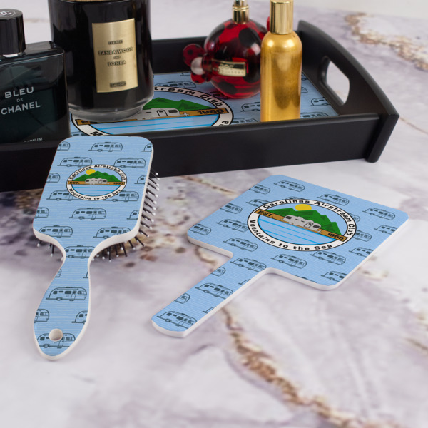 Custom Design - Hair Brush and Hand Mirror - Bathroom Scene