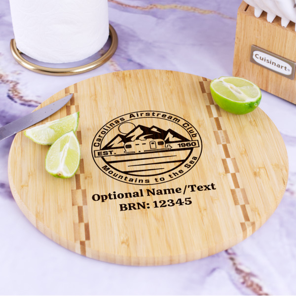 Custom Design - Bamboo Cutting Board - In Context