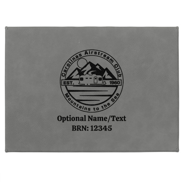 Custom Design - Medium Gift Box with Engraved Leather Lid - Approval