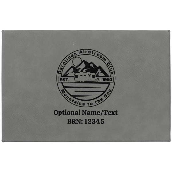 Custom Design - Large Engraved Gift Box with Leather Lid - Approval