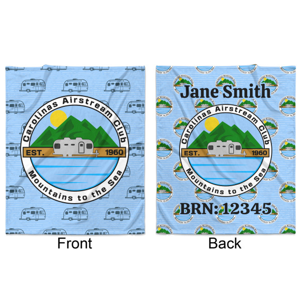 Custom Design - Minky Blanket - 50"x60" - Double Sided - Front & Back