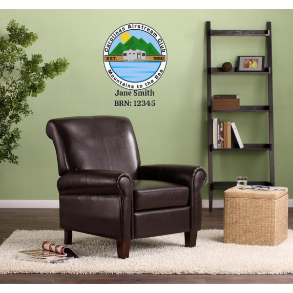 Custom Design - Wall Graphic on Living Room Wall