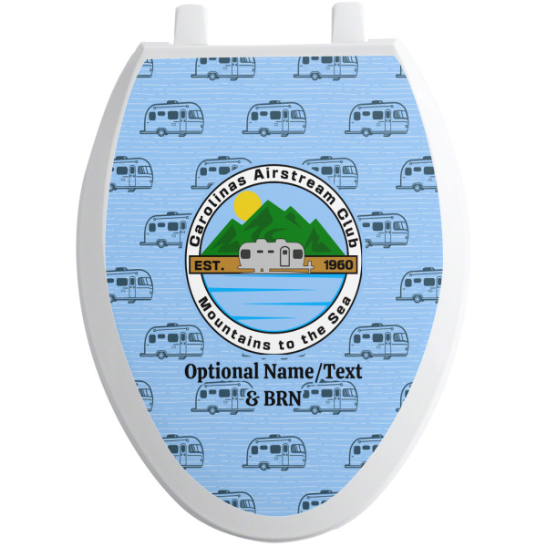 Custom Design - Toilet Seat Decal - Elongated - Front