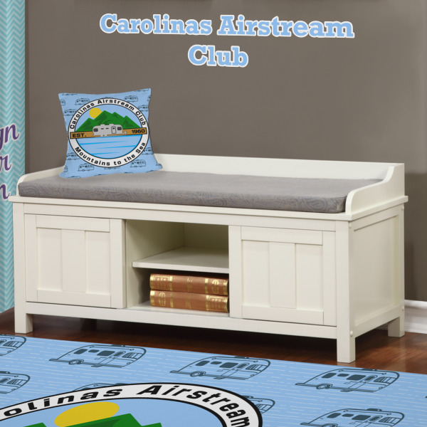 Custom Design - Wall Name Decal Above Storage bench