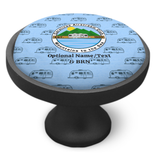 Custom Design - Cabinet Knob - Black - Side