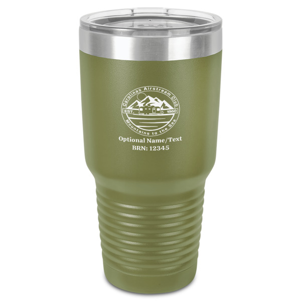 Custom Design - 30 oz Stainless Steel Ringneck Tumbler - Olive - Front